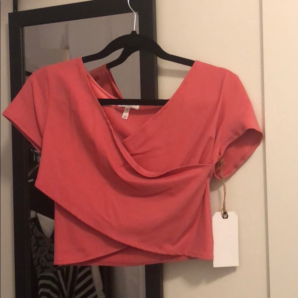 Pink crop top